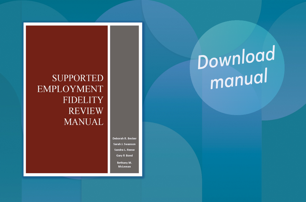 Cover image of Supported Employment Fidelity Review Manual