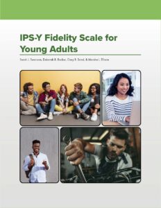 Cover page of: IPS-Y Fidelity Scale with 4 images of young people